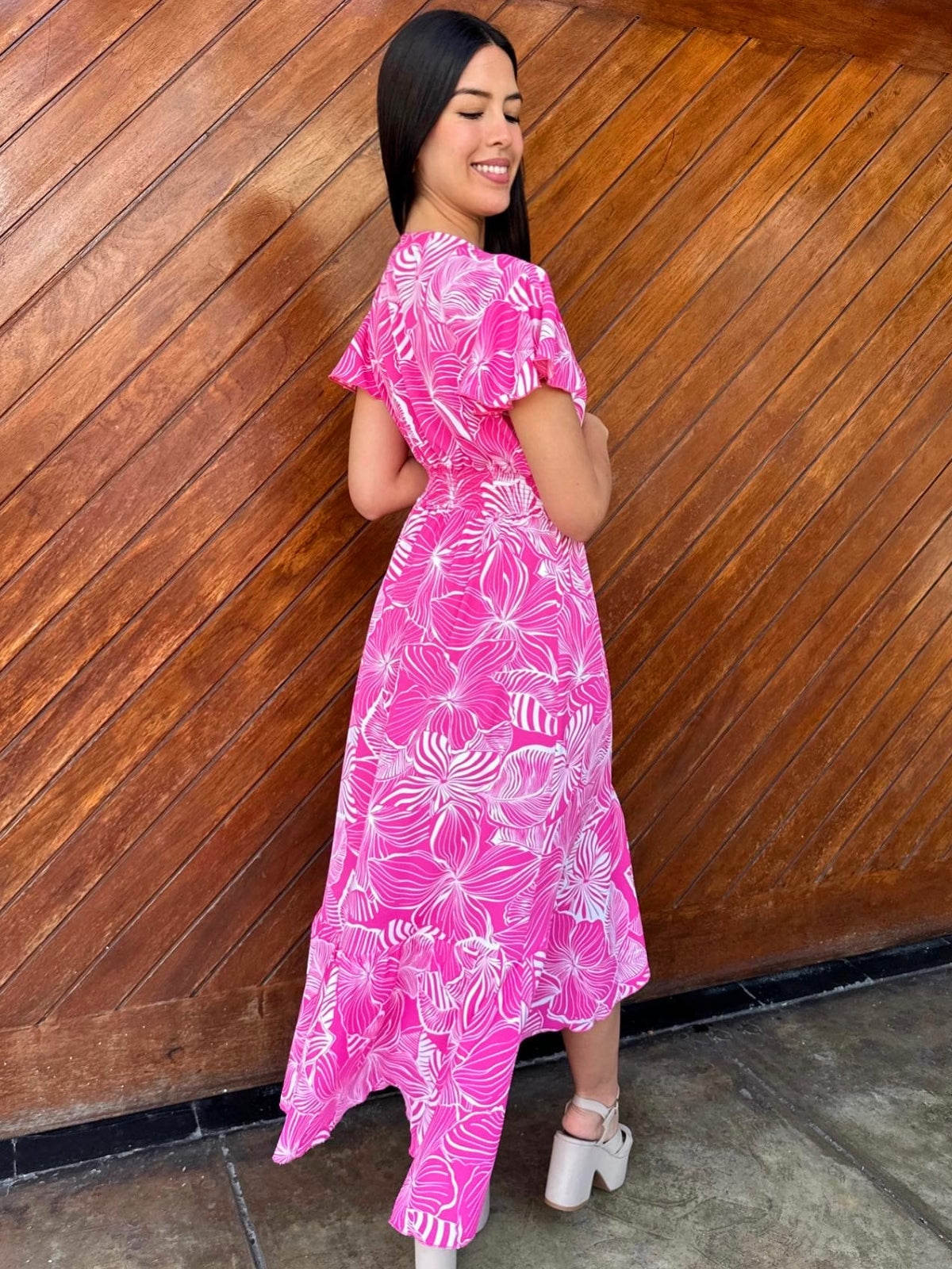 VESTIDO CAMELIA FUCSIA