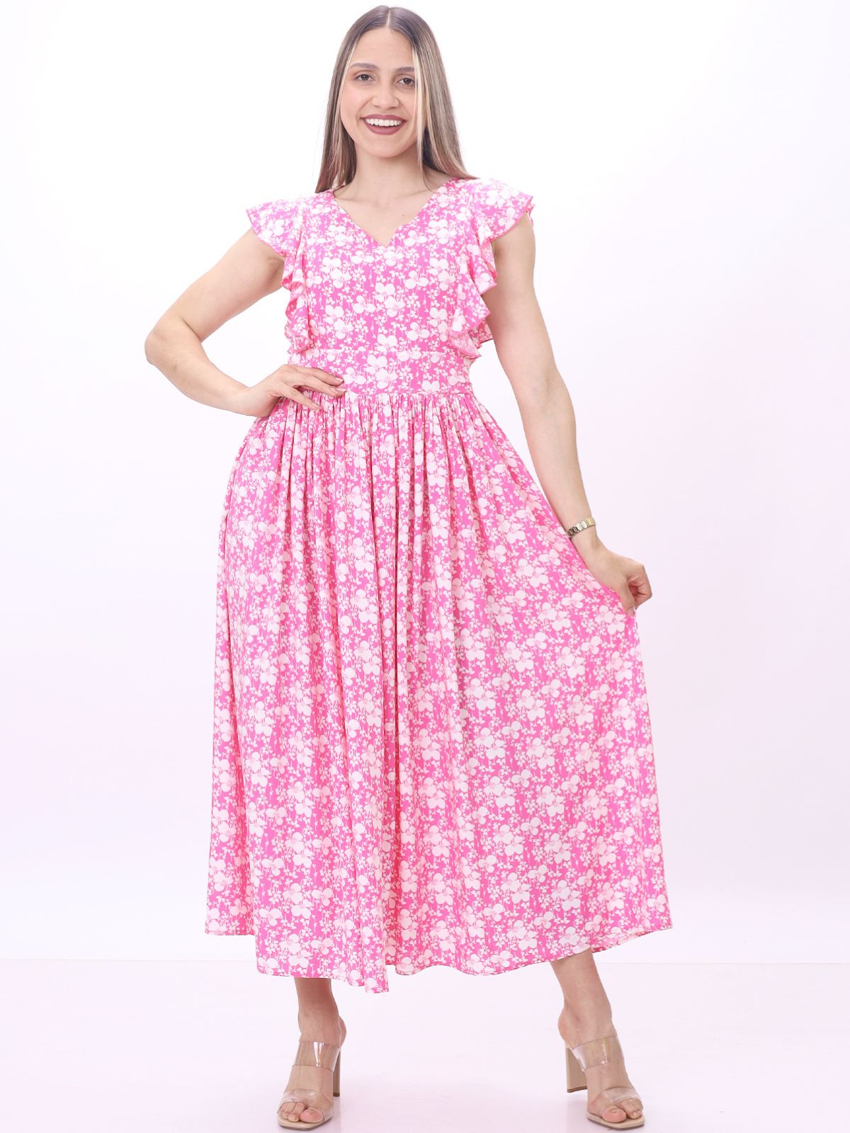 VESTIDO ELIANA ROSADO