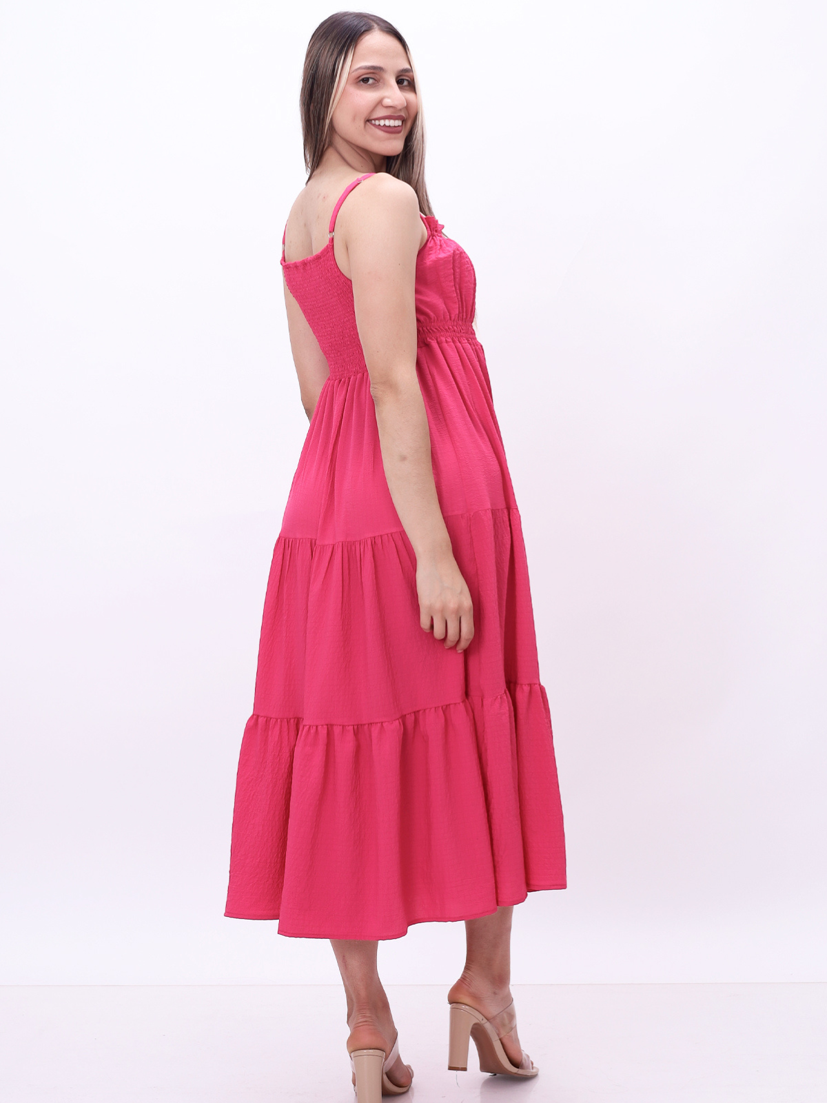 VESTIDO GÍA FUCSIA