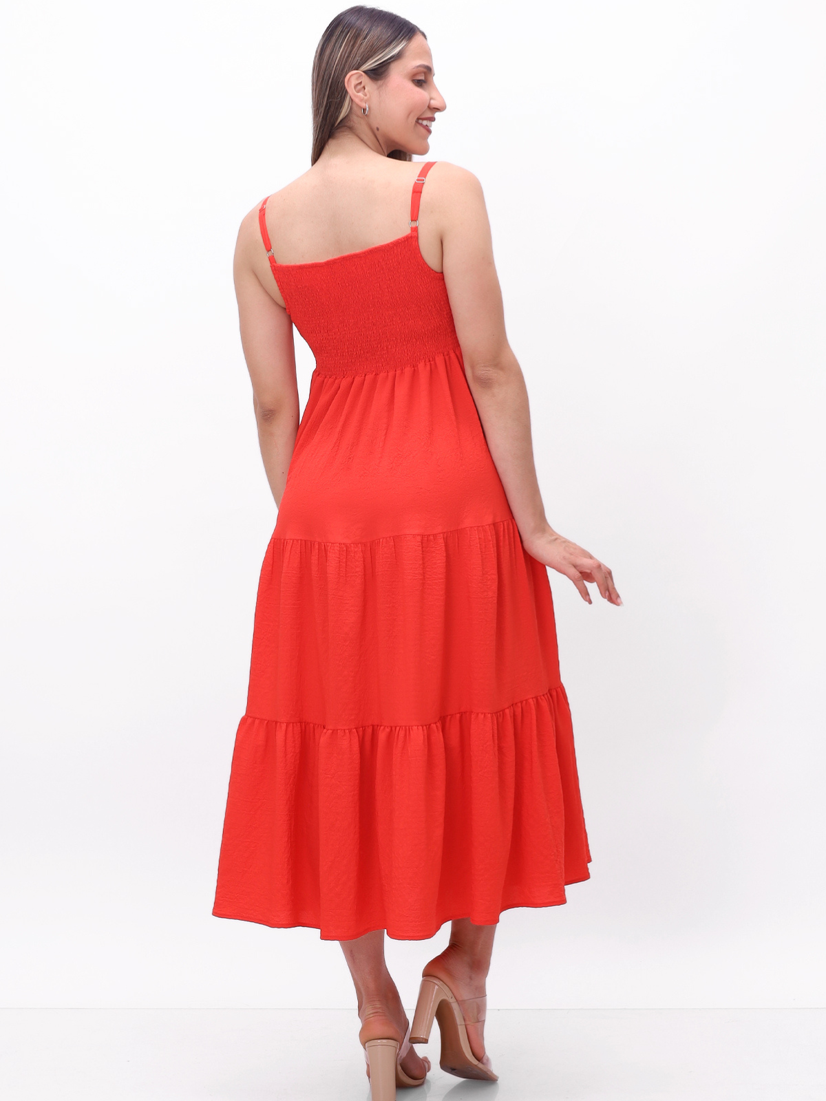VESTIDO GÍA ROJO